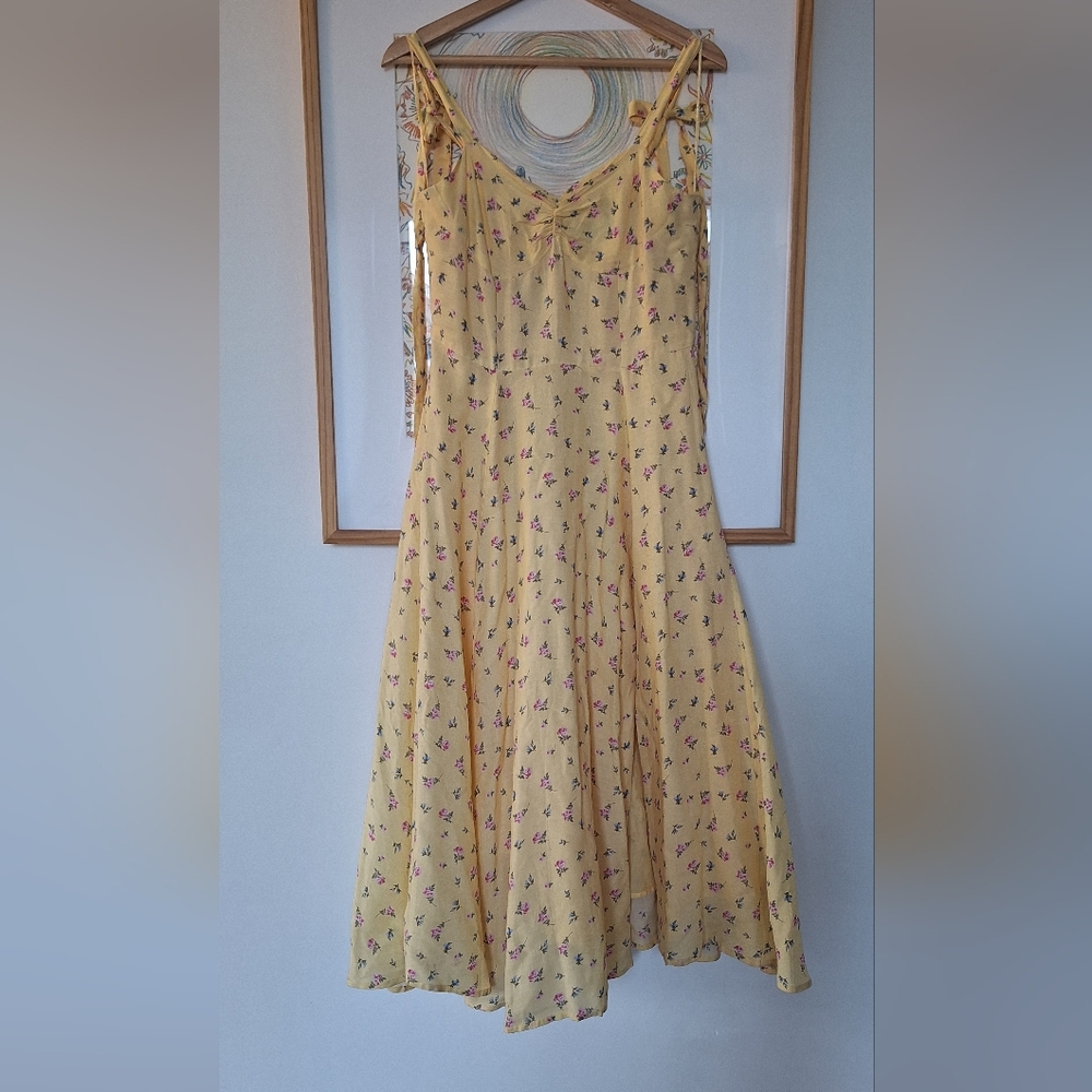 Bardot Yellow Floral Sundress